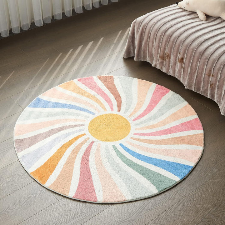 Bunt Verspielter Teppich