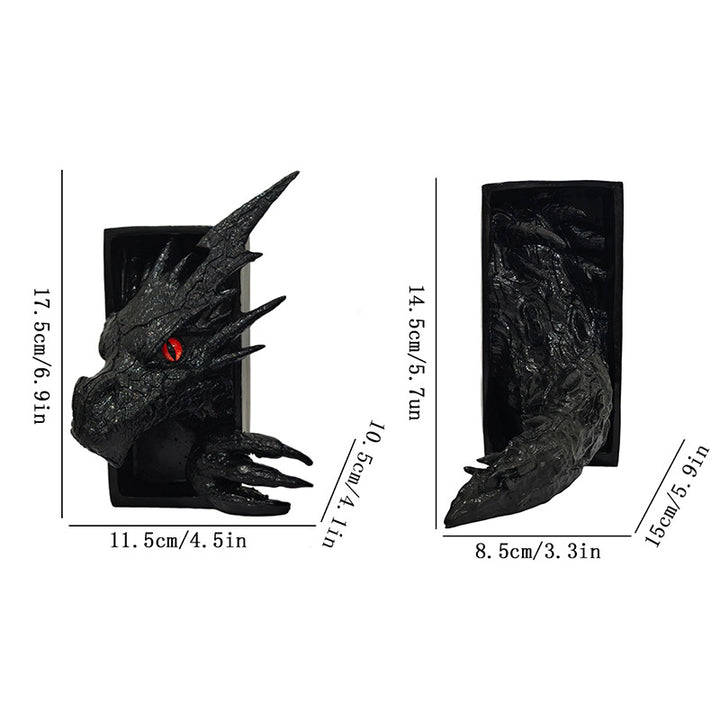 Drachen-Themen Buchstütze Skulptur