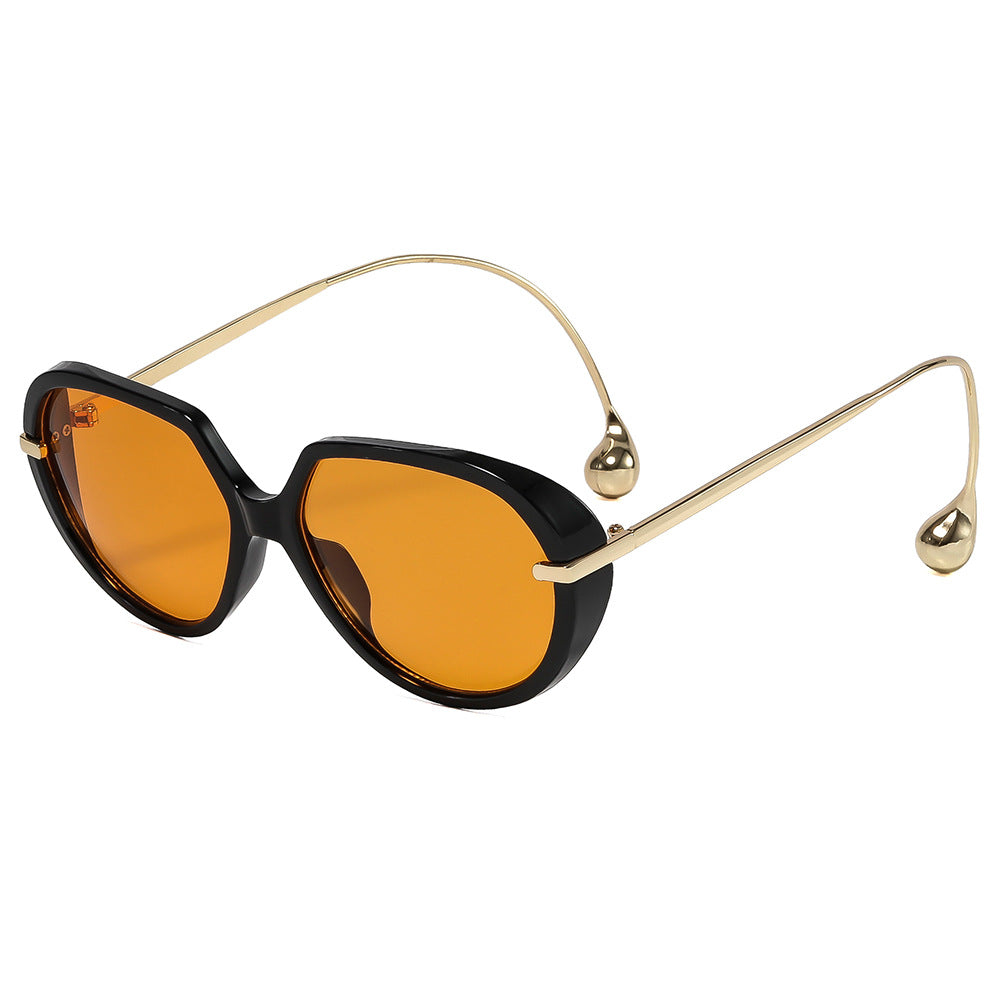 Damen Cat-Eye Sonnenbrille mit goldenen Akzenten und stylishem Rahmen Karnz
