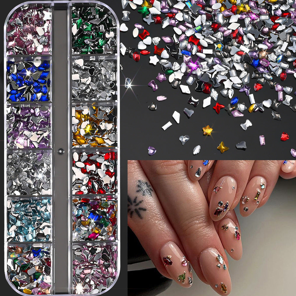 Nagelkunst Dekorative Edelsteinset
