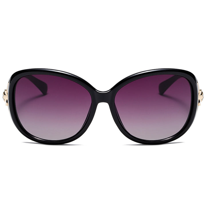 Damen Modische Sonnenbrille im eleganten Design mit auffälligen Verzierungen Karnz