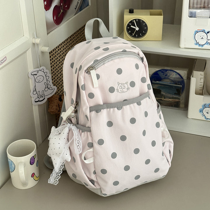 Verspielter gepunkteter Rucksack Karnz