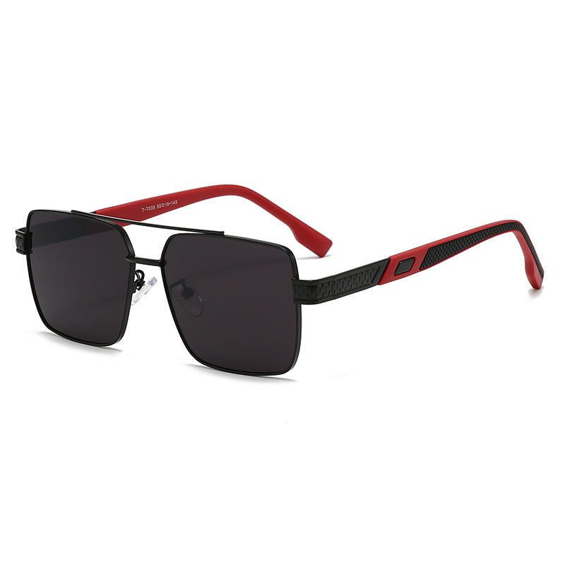 Damen modische quadratische Sonnenbrille mit stylischen Gummibügeln Karnz