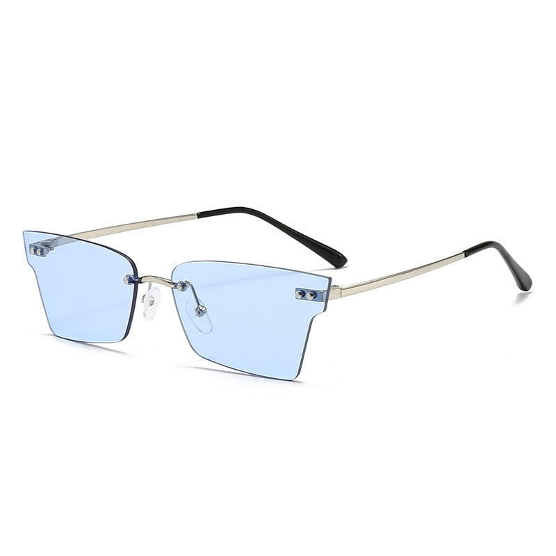 Damen trendige geometrische Sonnenbrille mit ultraleichtem Rahmen Karnz
