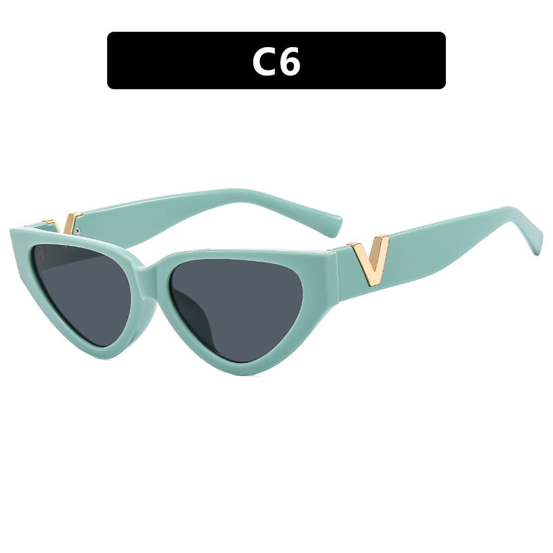 Damen Cat-Eye Sonnenbrille mit stylishem Zebra-Design und luxuriösen Akzenten Karnz