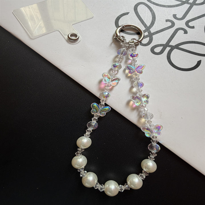 Eleganter Perlen-Charm-Schlüsselanhänger-Halter Karnz
