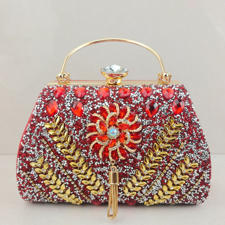 Dekorative florale Abendhandtasche
