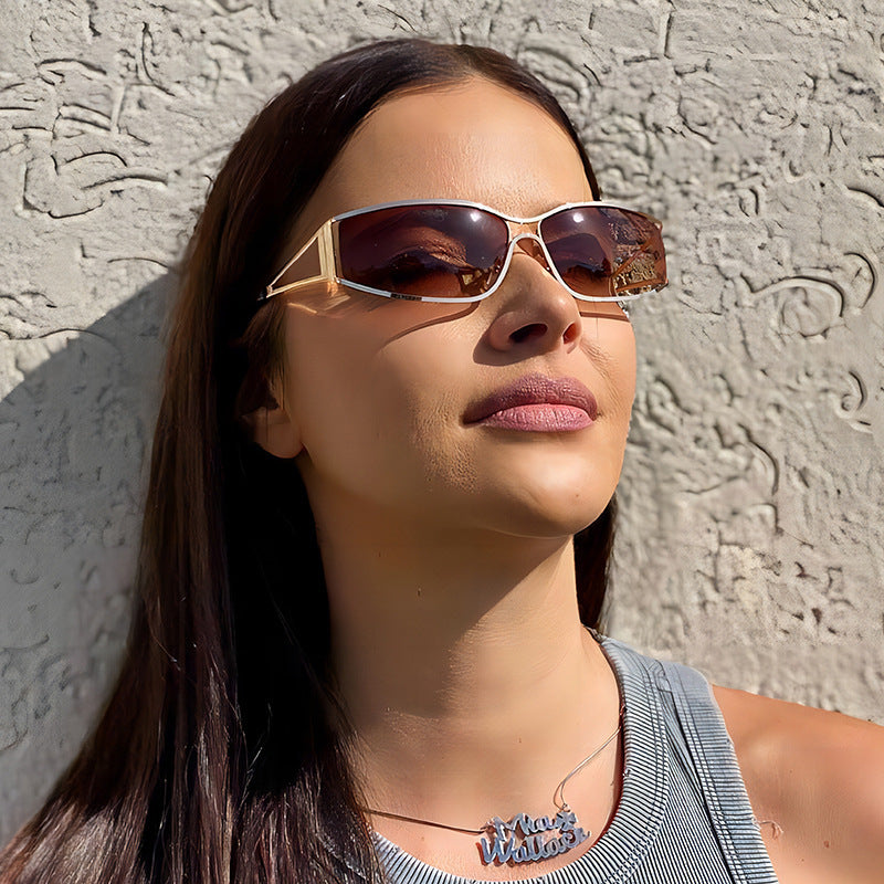 Damen Sportliche Sonnenbrille mit elegantem Rahmen Karnz
