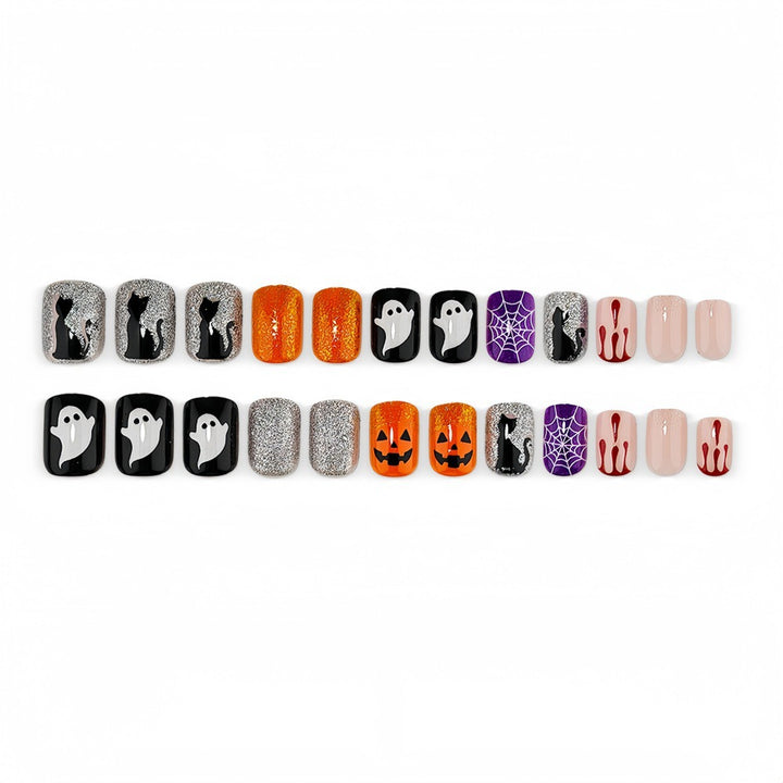 Kreatives Halloween Nagelset Karnz