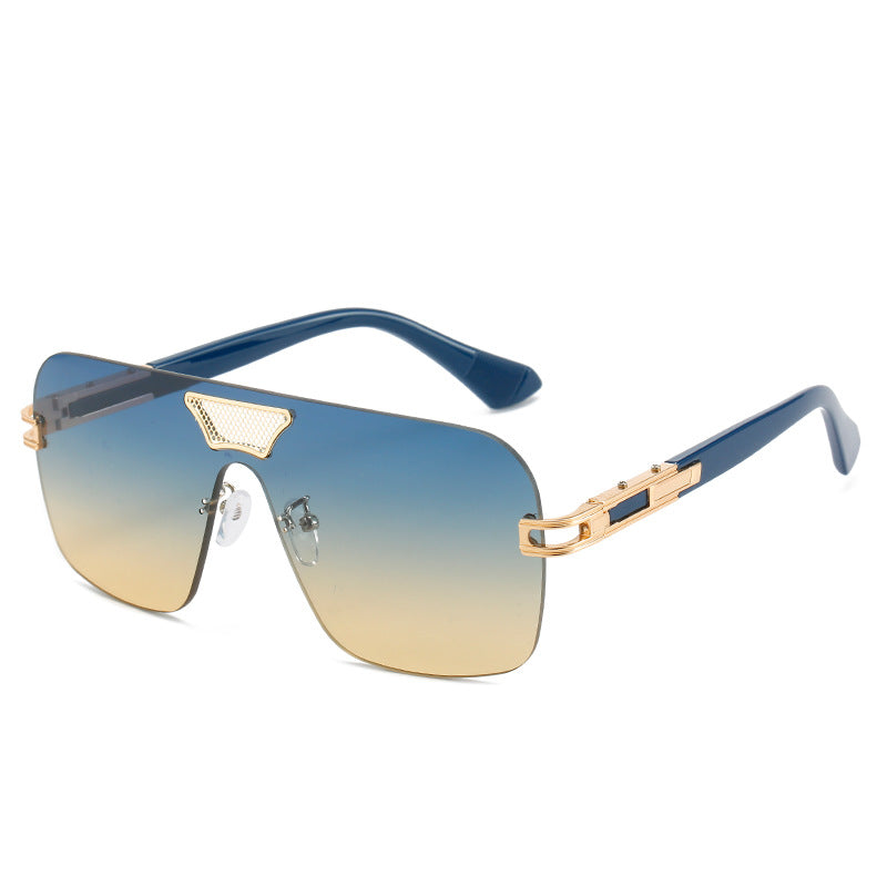 Damen modische Oversized-Sonnenbrille mit speziellem Rahmen und UV-Schutz Karnz
