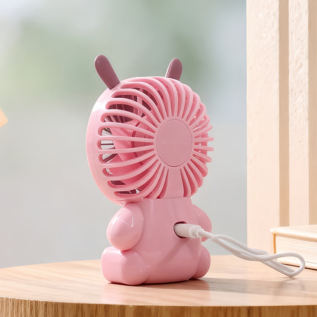 Damen Tragbarer USB Handventilator im niedlichen Tierdesign Karnz