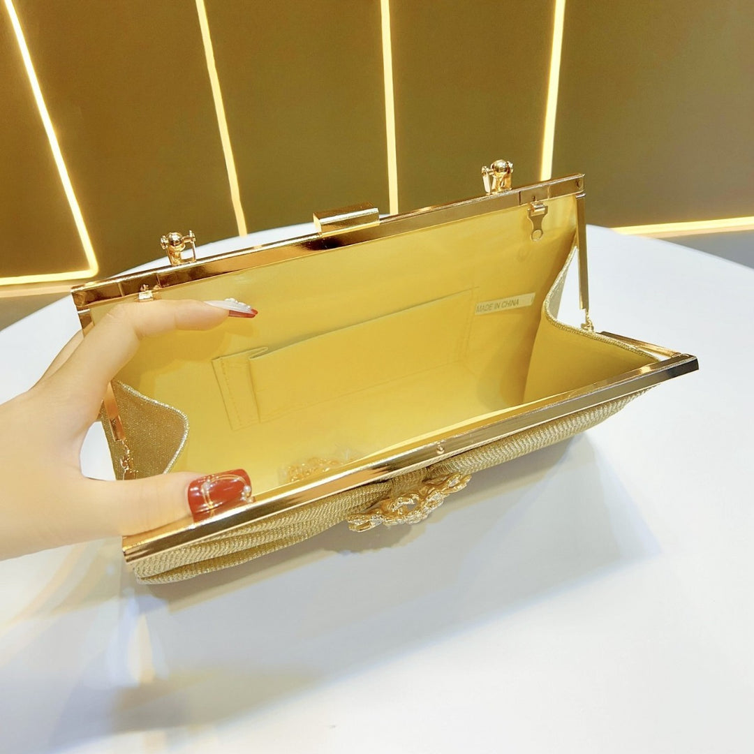 Glamouröse Metallische Abend-Handtasche