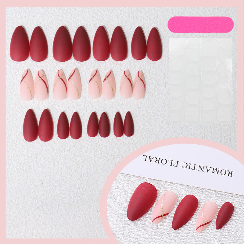Elegantes Künstlerisches Press-On-Nagel-Set Karnz