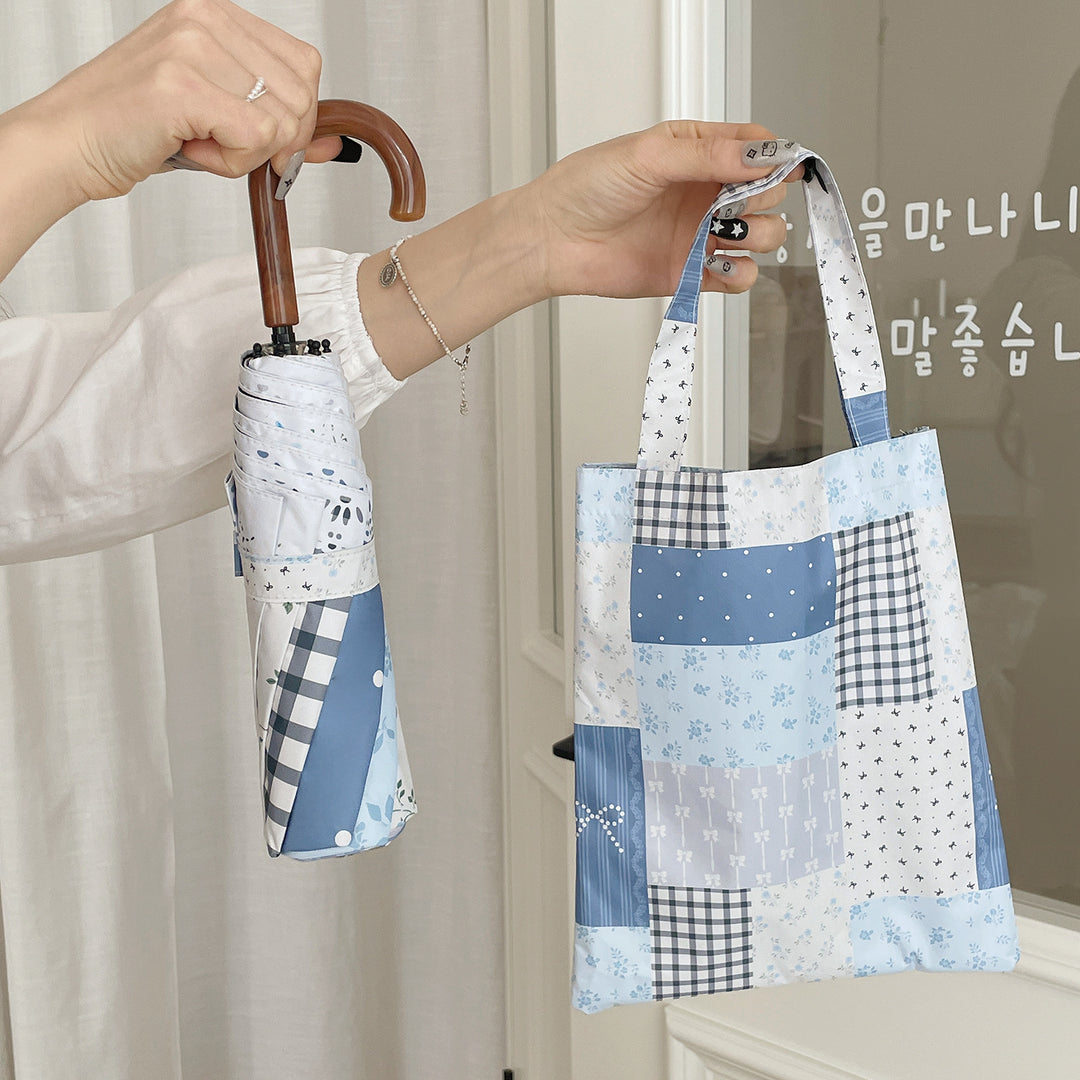 Damen Regenschirm im romantischen Patchwork-Design Karnz
