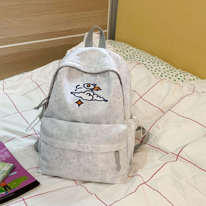 Modischer Rucksack mit Künstlerischem Stickdesign Karnz