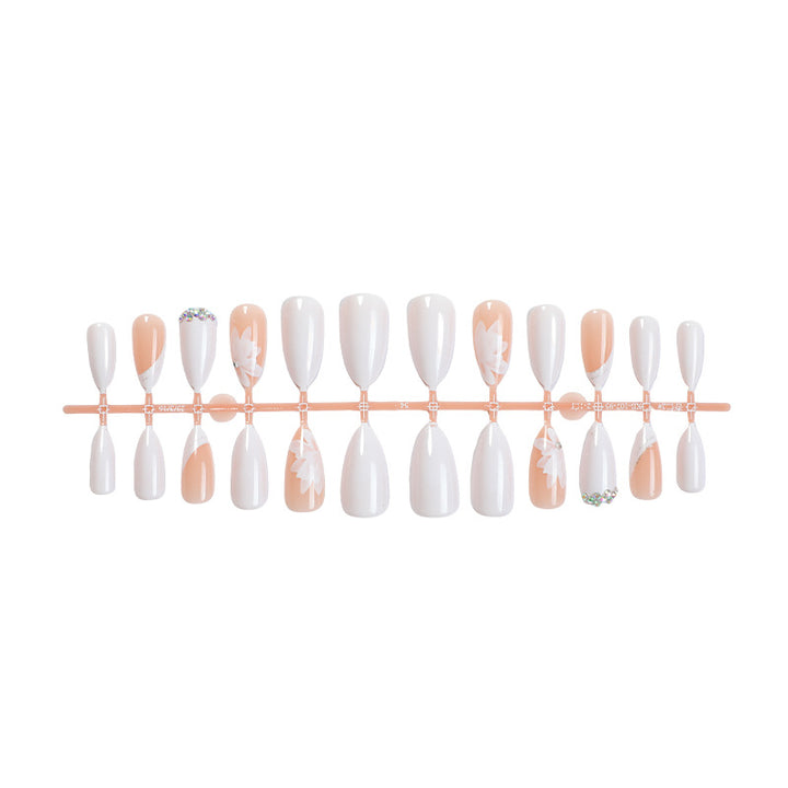 Premium Floral Designed Press-On Nail Set Karnz