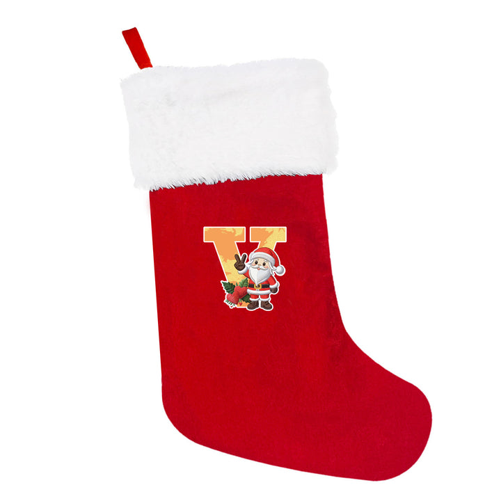Festlicher Weihnachtsstrumpf mit personalisierbarem Motiv