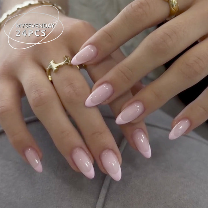 Elegante Stiletto Press-On Nägel mit glänzender Oberfläche Karnz
