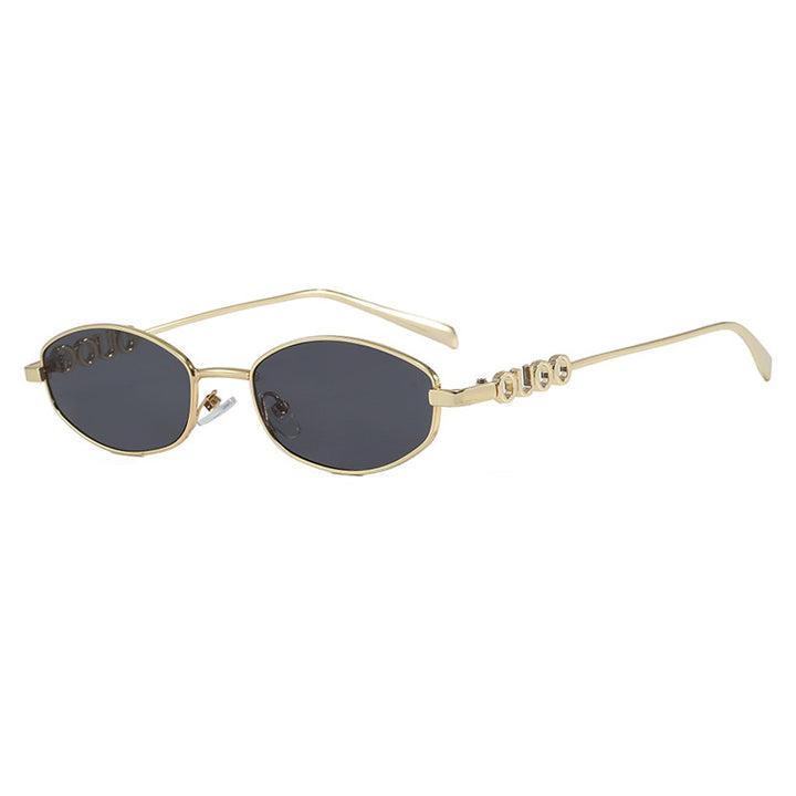 Damen modische Sonnenbrille mit elegantem Edelstahlrahmen und UV-Schutz Karnz
