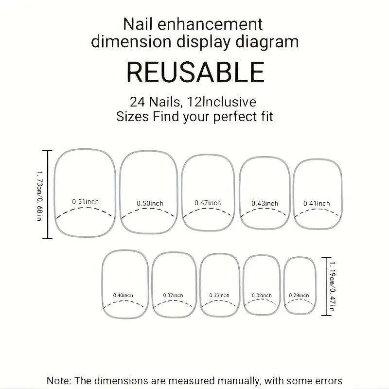 Künstliche Nagelspitzen mit Schleifen-Design Karnz