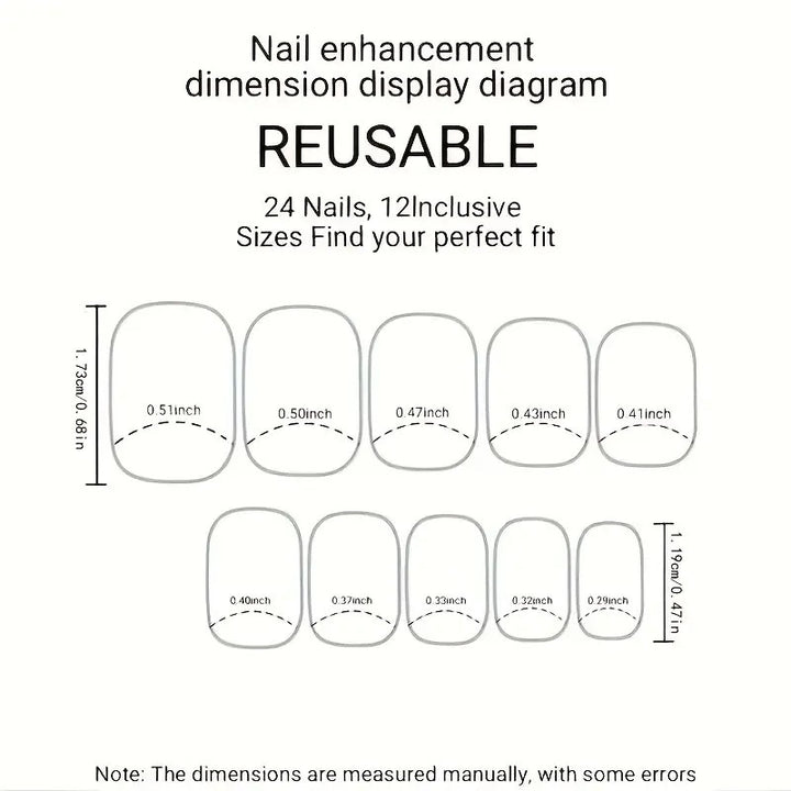 Künstliche Nagelspitzen mit Schleifen-Design Karnz