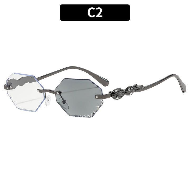 Künstlerische Winkelsonnenbrille