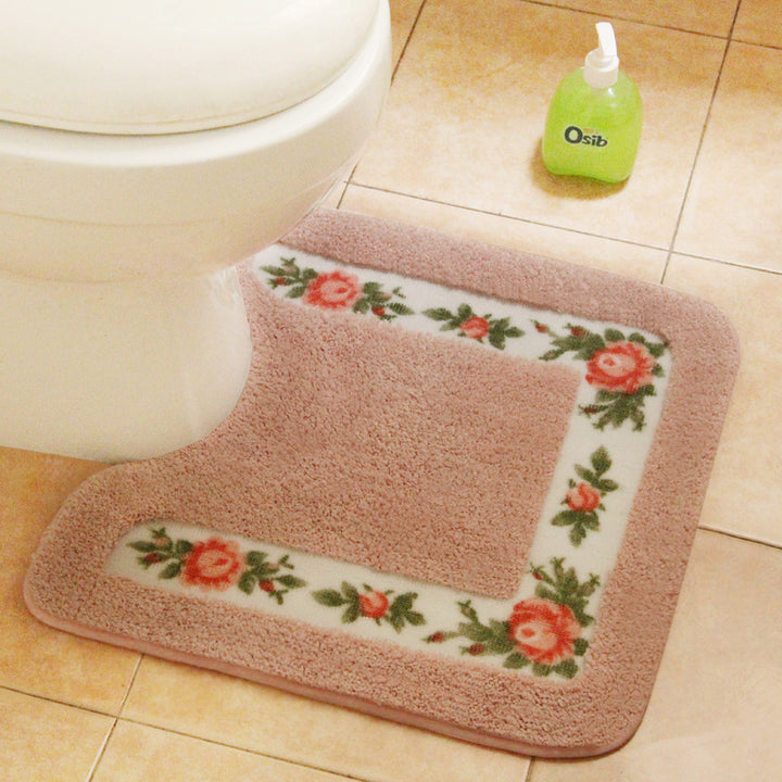 Dekorativer Floral Toiletten Teppich