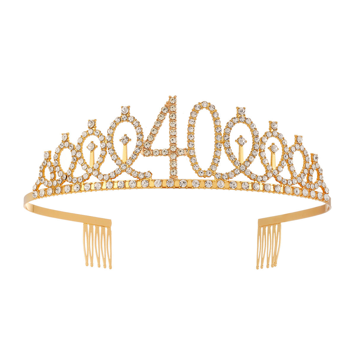 Damen Kristallverzierte Tiara mit elegantem Design Karnz