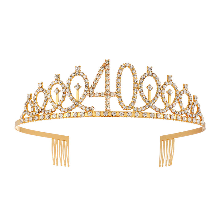 Damen Kristallverzierte Tiara mit elegantem Design Karnz