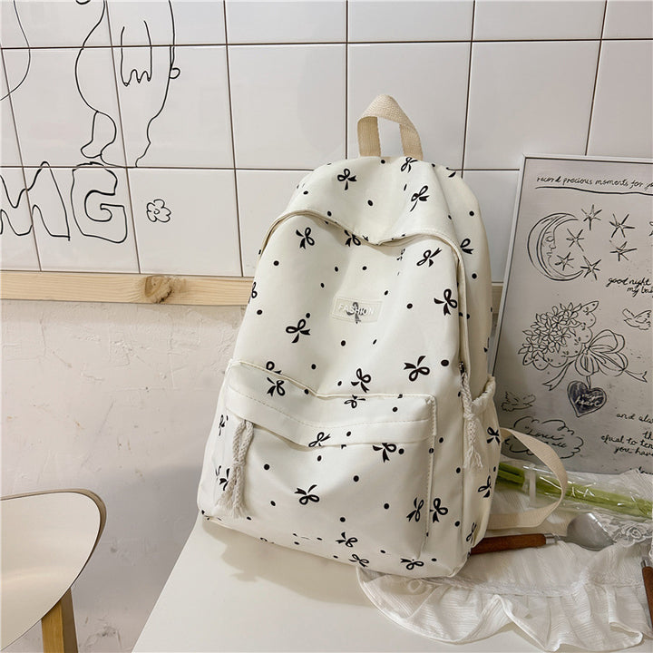 Verspielt gemusterter Rucksack