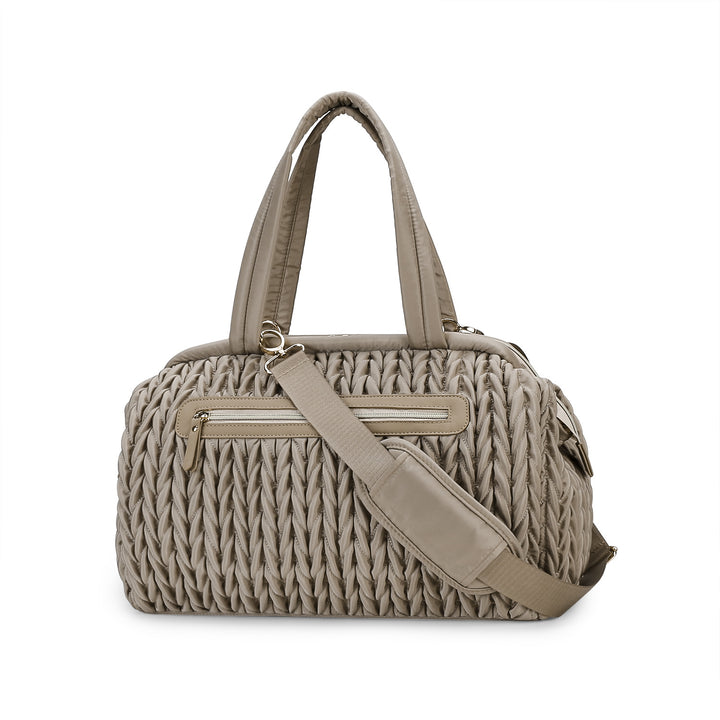 Modische Wickeltasche mit Eleganter Flechtoptik Karnz
