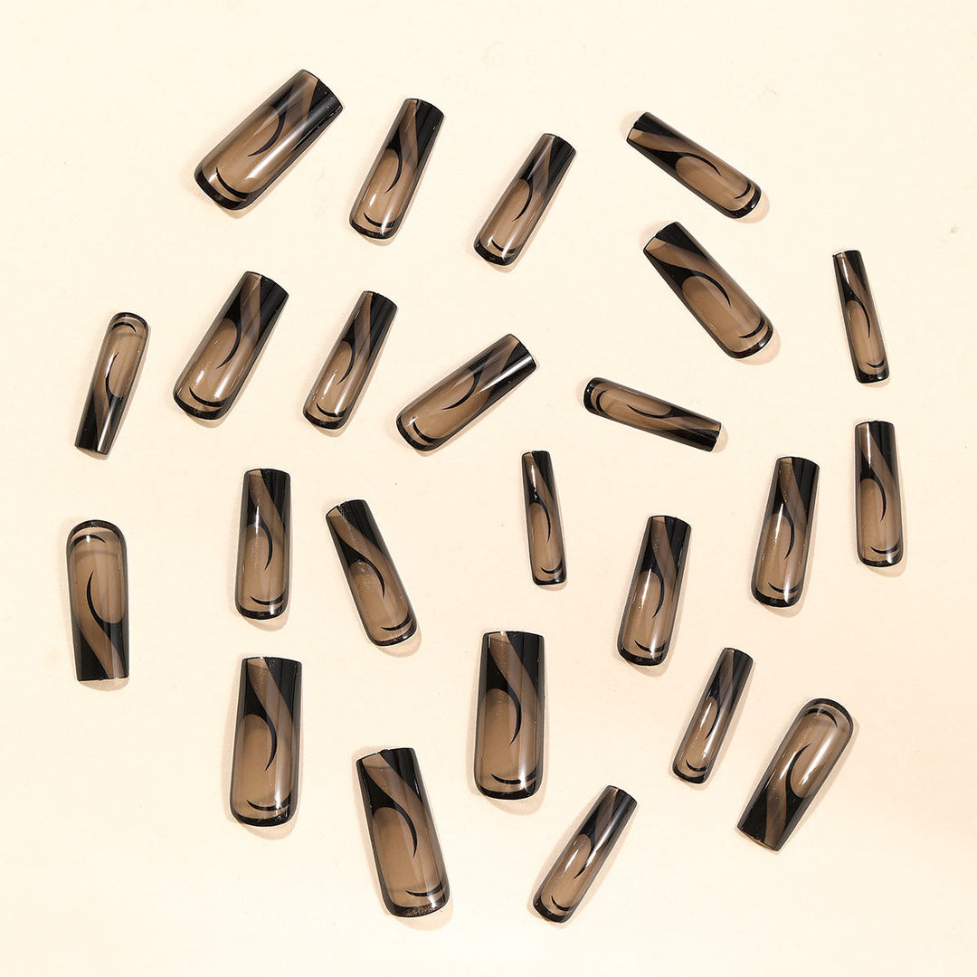 Stylische Abstract 3D Nagelkunst Verlängerungen Karnz