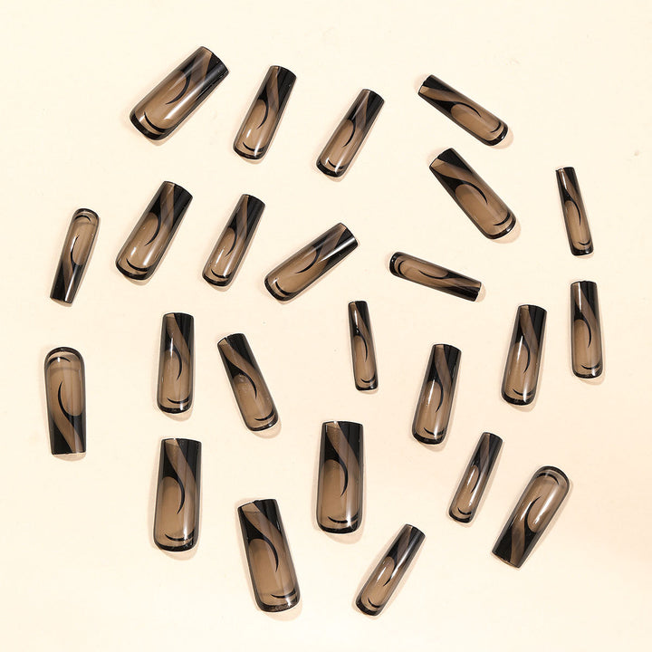 Stylische Abstract 3D Nagelkunst Verlängerungen Karnz