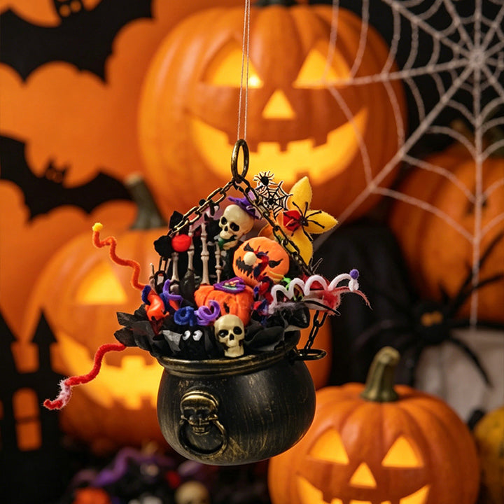 Dekorative Halloween-Kessel Tischdekoration Karnz