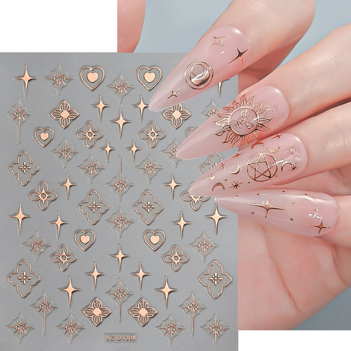 Nagelkunst Dekorative Folienaufkleber