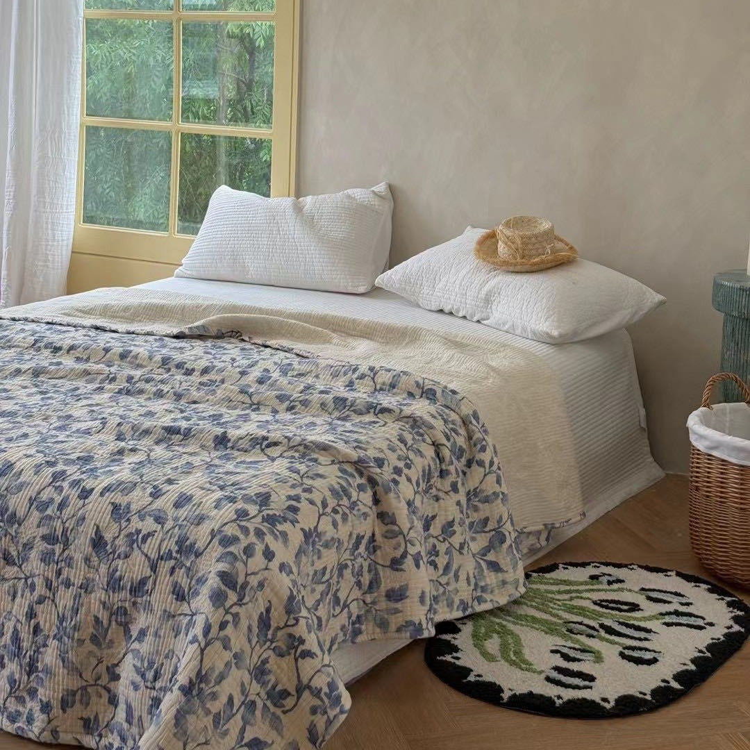 Baumwolle Gaze Patchwork Ge quiltete Bettdecke