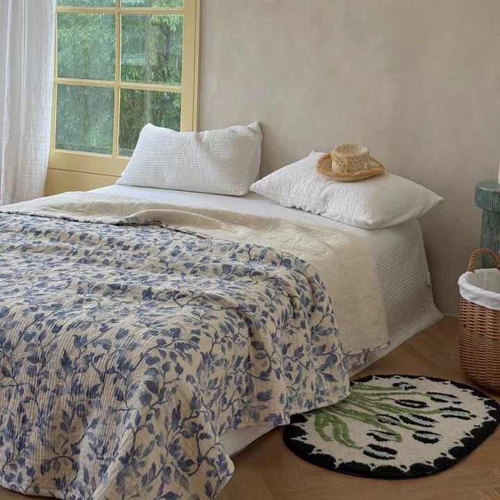 Baumwolle Gaze Patchwork Ge quiltete Bettdecke