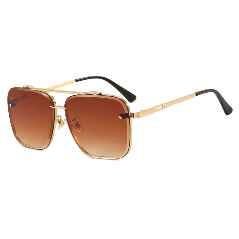 Damen quadratische Sonnenbrille mit schützenden Gläsern und modernem Metallrahmen Karnz