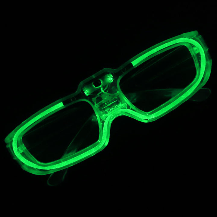 Leuchtende Herzbrille