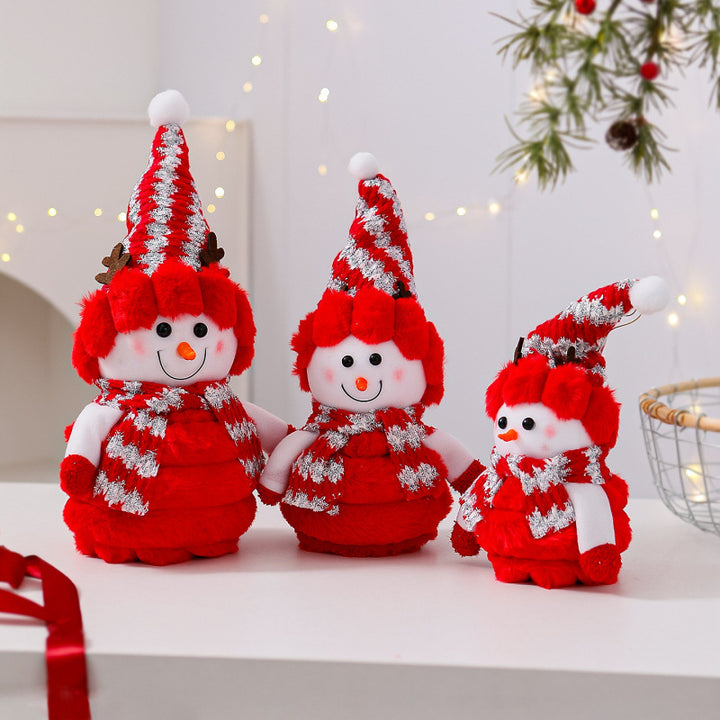 Dekorative Schneemann Figur Karnz