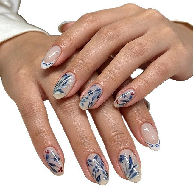 Künstlerische florale Acryl-Nagelkunst-Verstärkungen Karnz
