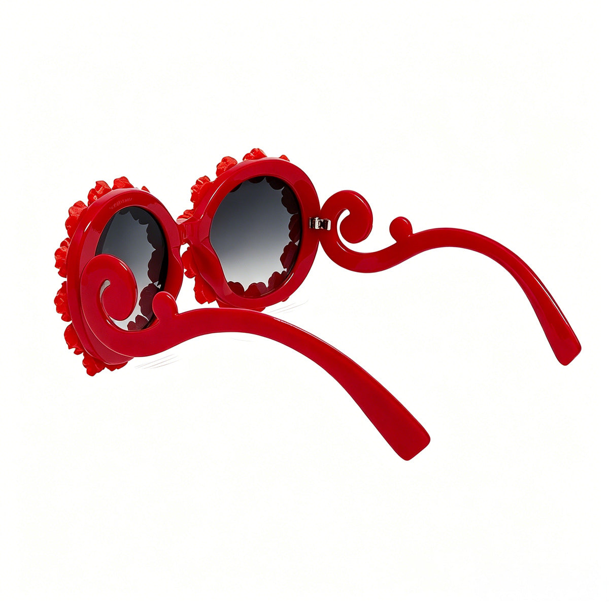 Damen Designer-Sonnenbrille mit floralen Akzenten Karnz