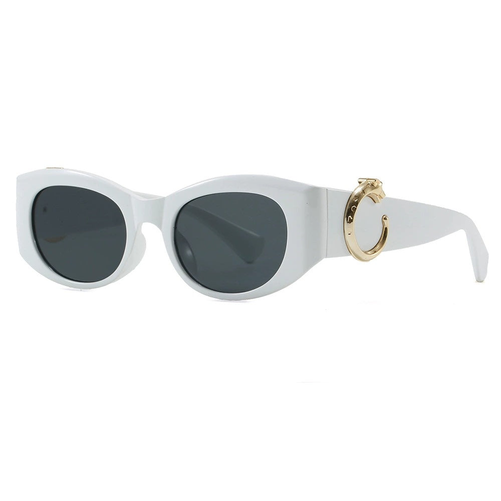 Damen elegante Cat-Eye Sonnenbrille mit goldenen Details Karnz