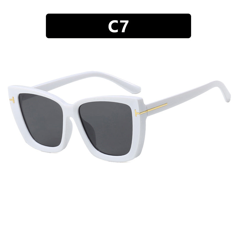 Damen große Sonnenbrille im modernen Design mit angesagtem Schildkrötenmuster Karnz