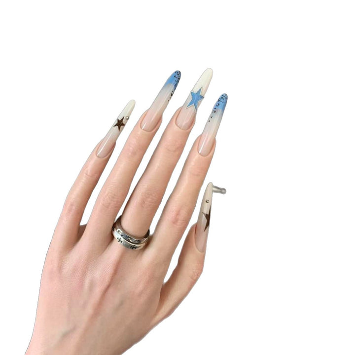 Stern Akzentuierte Stiletto Nagelkunstverlängerungen