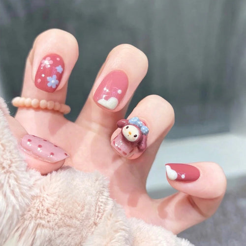 Künstlerisches Press-On Nagelset