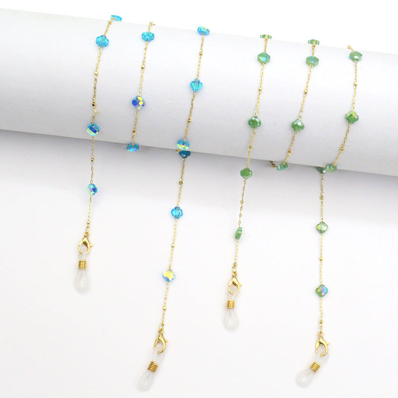 Elegante, kristallgestaltete Brillenband Karnz