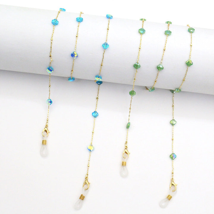 Elegante, kristallgestaltete Brillenband Karnz