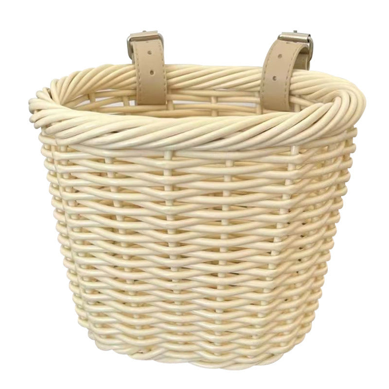 Unisex Aufbewahrungskorb mit eleganten Ledergriffen Karnz