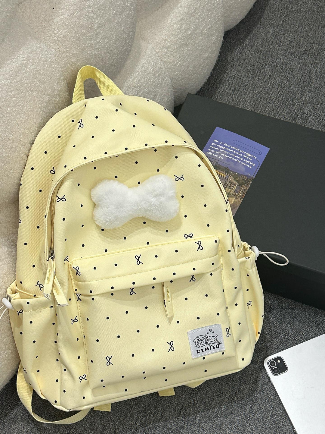Verspielt Polka Dot Rucksack Karnz
